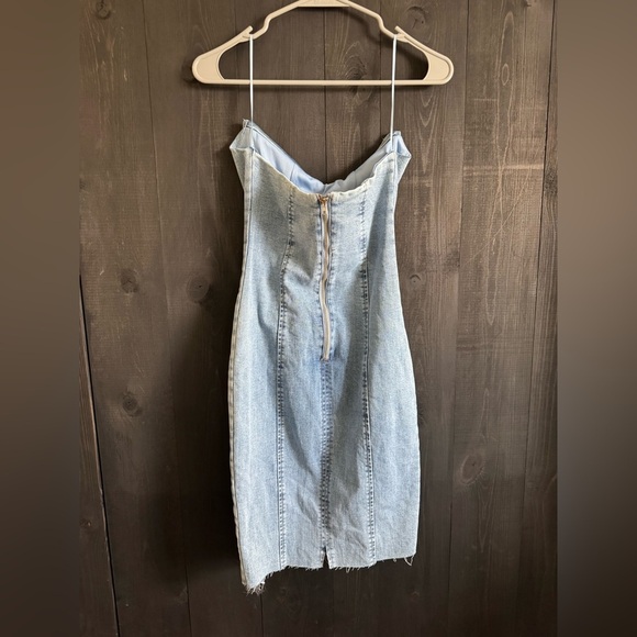 Fashion Nova Blue Spaghetti Strap Bodycon Dress - Picture 2 of 3